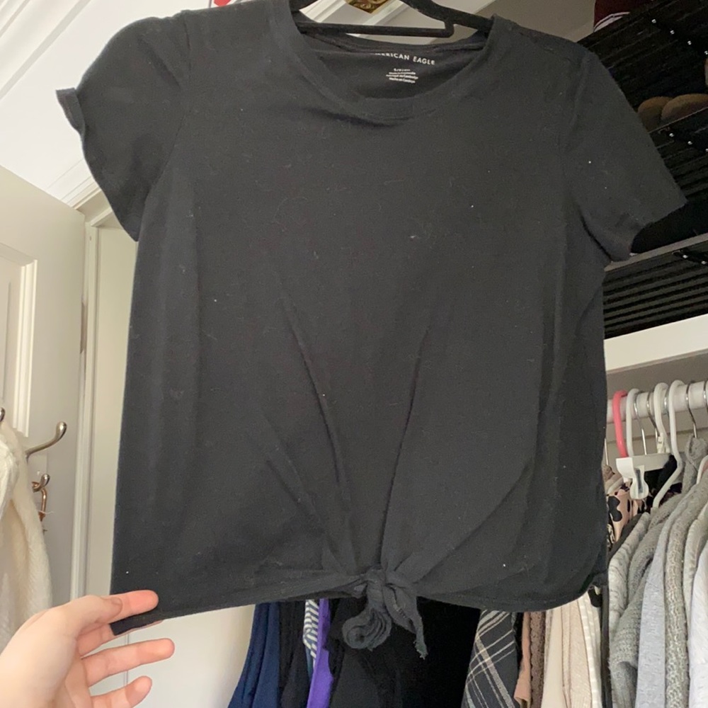 Tie front tee